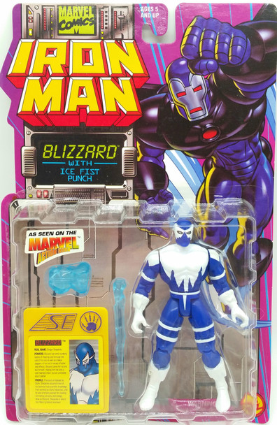 Iron Man Blizzard Marvel Articulated AF Toy Biz 1995