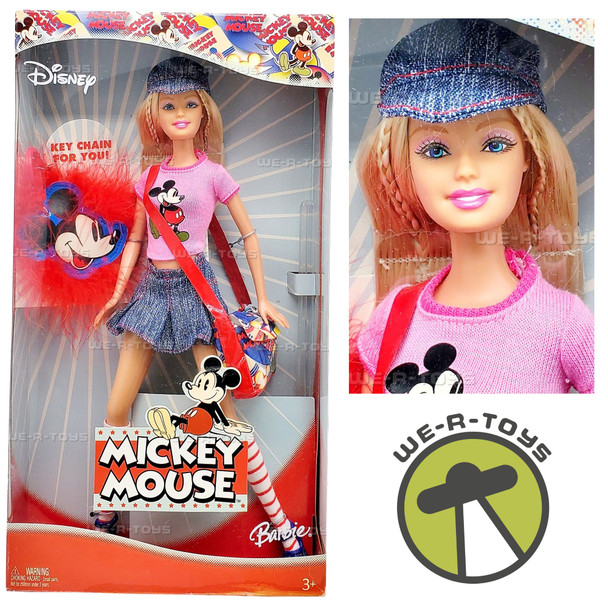 Disney Mickey Mouse Barbie Doll 2004 Mattel H6468