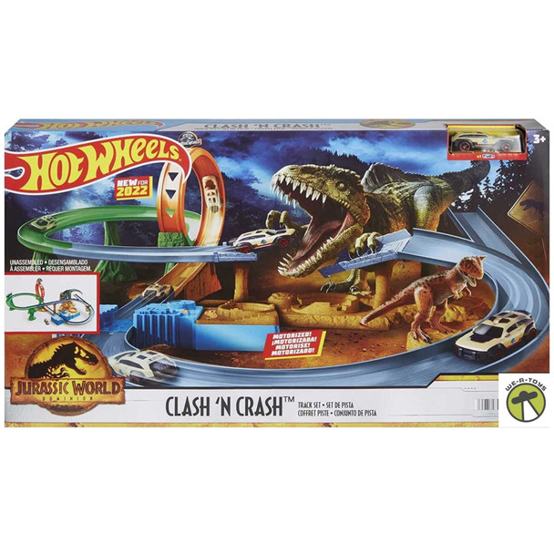 Hot Wheels Jurassic World Dominion Clash N Crash Track Set