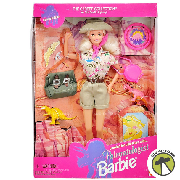 Paleontologist Barbie Doll The Career Collection 1996 Mattel 17240
