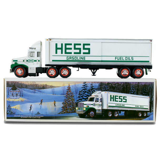 1987 Hess Toy Truck Bank with Barrels