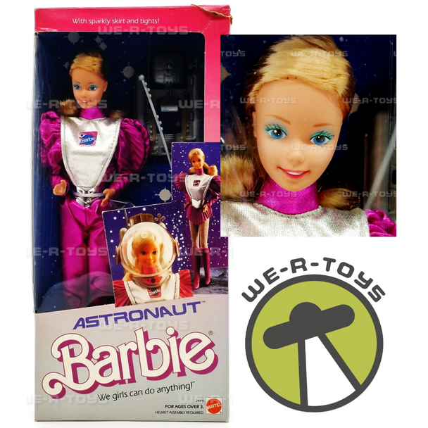 1985 Astronaut Barbie Doll We Girls Can Do Anything Mattel 2449