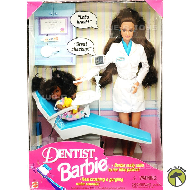 Barbie Dentist Brunette with African American Kelly Doll Set Mattel #17707 NEW