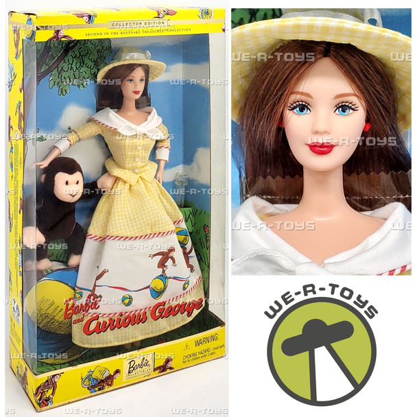 Barbie and Curious George Doll & Plush Collector Edition Set 2000 Mattel 28798
