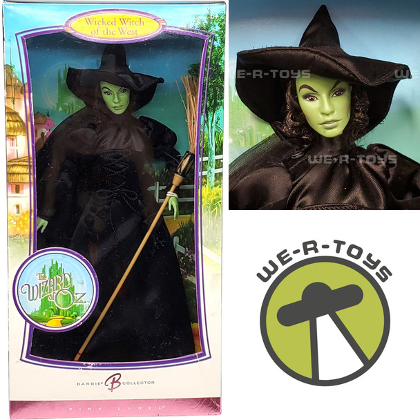 The Wizard of Oz Wicked Witch of the West Barbie Doll 2006 Mattel K8685