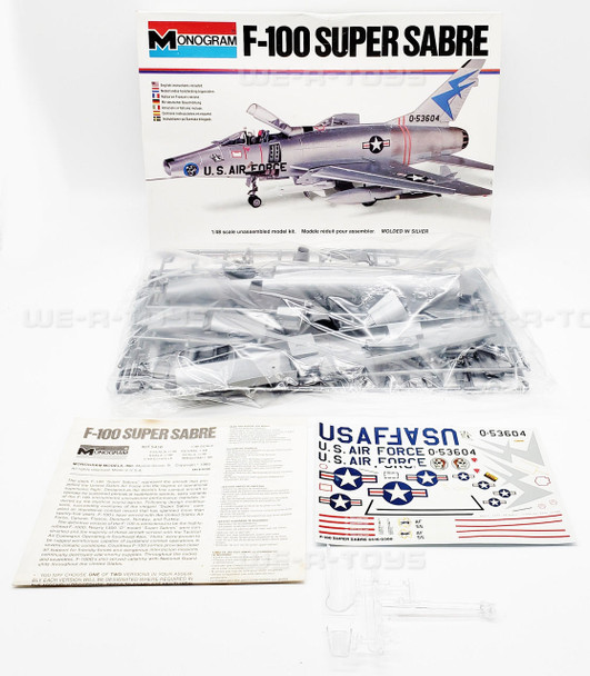 Monogram F-100 Super Sabre Model Kit Monogram Models Inc 1980 #5416 NEW