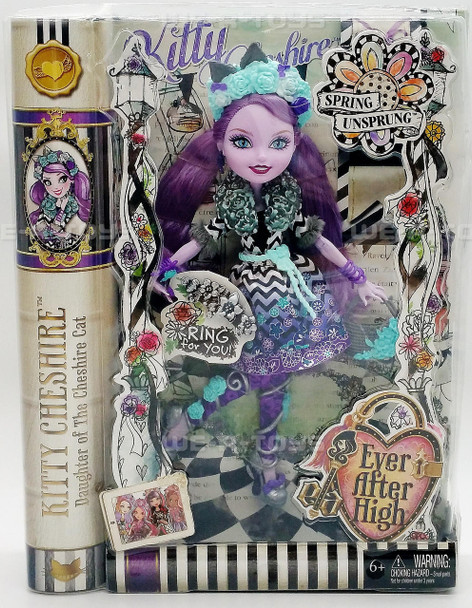 Ever After High Kitty Chesire Ever After High Spring Unsprung Doll 2014 Mattel #CGW28