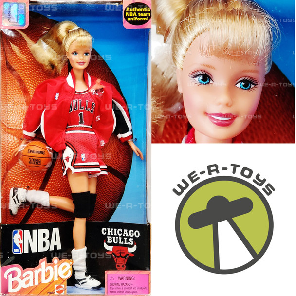 NBA Chicago Bulls Barbie Doll Blonde 1998 Mattel No. 20692 NEW