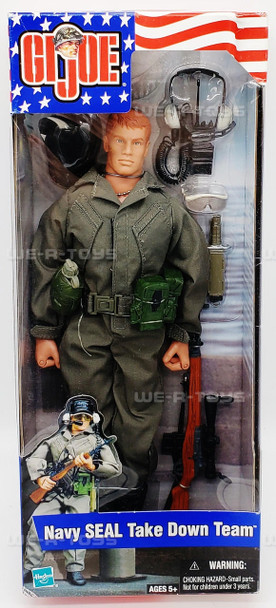 G.I. Joe GI Joe Navy SEAL Take Down Team Action Figure Hasbro 2002 #53213 NEW