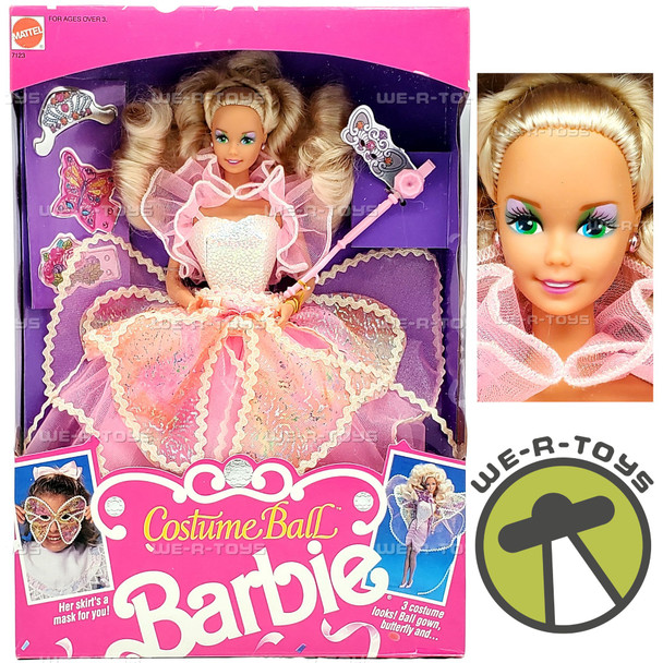 Costume Ball Barbie Doll 1990 Mattel 7123