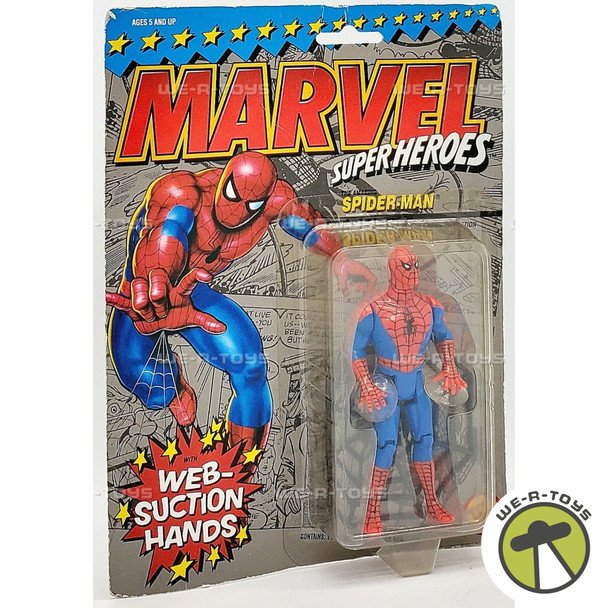 Marvel Super Heroes Spider-Man w/ Web-Suction Hands 1990 Toy Biz No. 4802