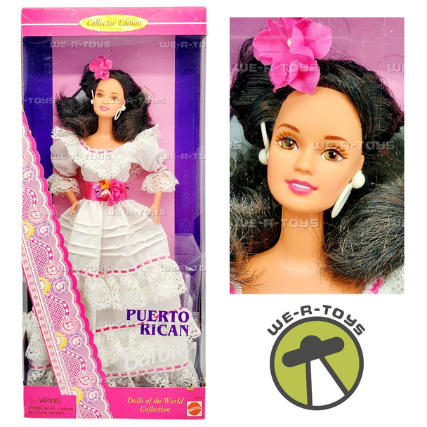 Dolls of the World Puerto Rican Barbie Doll 1996 Mattel 16754