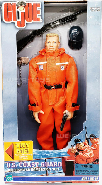 G.I. Joe GI Joe US Coast Guard Cold Water Immersion Suit Figure Hasbro 1999 #81562 NEW