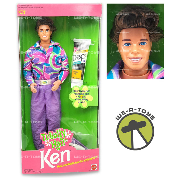 Barbie Totally Hair Ken Doll with Real Combable Hair 1991 Mattel #1115