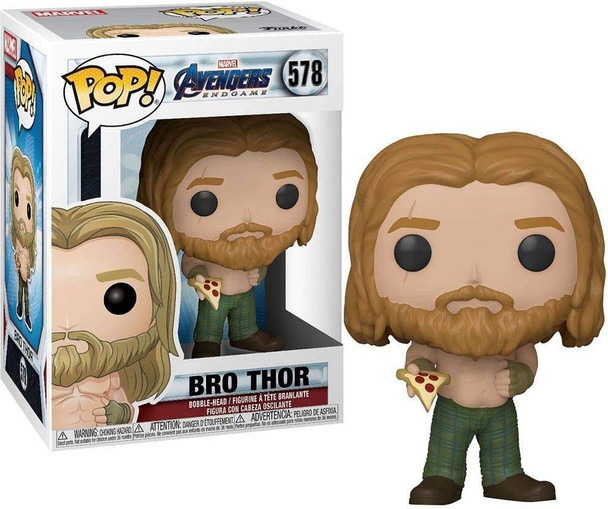 Funko Pop! Marvel Avengers Endgame #578 Bro Thor with Pizza Vinyl Pop Figure