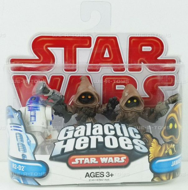 Star Wars Galactic Heroes R2-D2 & Jawas Mini Figures Hasbro No. 91451 NRFP