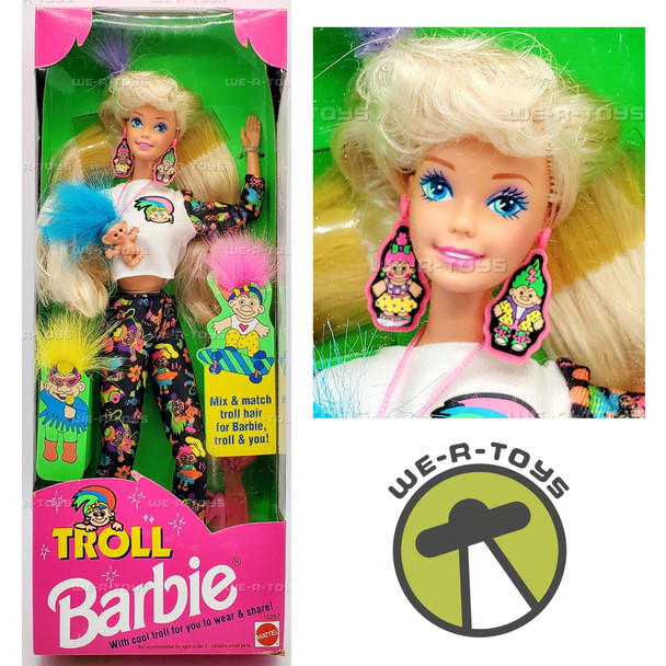 Troll Barbie Doll with Cool Troll 1992 Mattel 10257