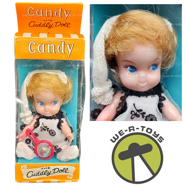 Candy the Cuddly Doll and Rattle Sarco 1960s Vintage Nostalgia NEW