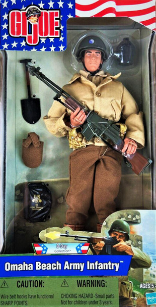 G.I. Joe GI Joe D-Day Collection Omaha Beach Army Infantry 12" Action Figure