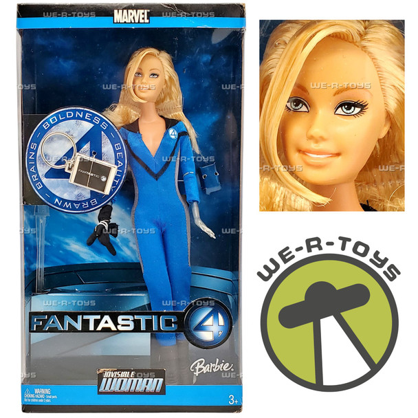 Fantastic Four Invisible Woman Marvel Barbie Doll 2005 Mattel J0871