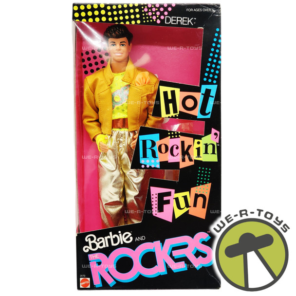 Barbie and The Rockers Hot Rockin' Fun Derek Doll 1986 Mattel 3173 NEW