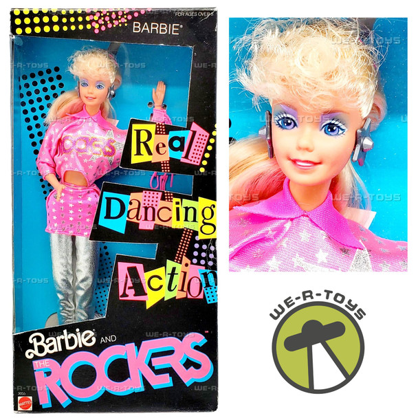 Barbie and the Rockers Barbie Doll Real Dancing Action 1986 Mattel No. 3055