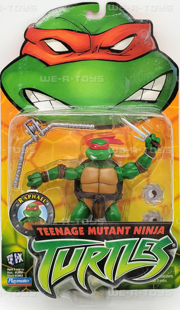 Teenage Mutant Ninja Turtles Raphael Action Figure Playmates 2002 #53053 NEW