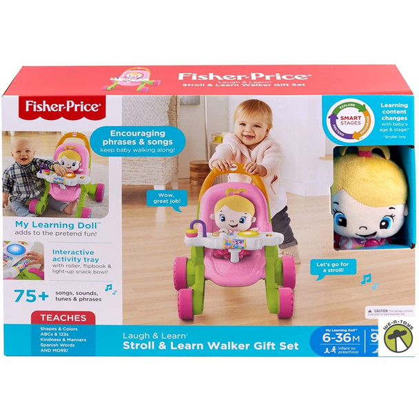 Fisher-Price Laugh & Learn Stroll & Learn Walker Gift Set