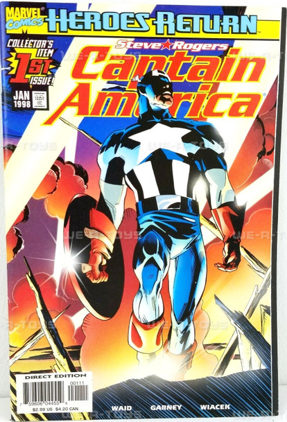 Marvel Comics Captain America Heroes Return Collector's 1st Issue Comic Jan 1998