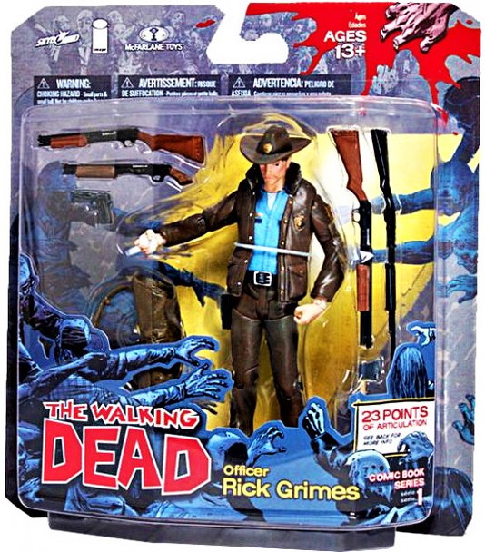 Image Comics The Walking Dead Series 1 Officer Rick Grimes Figure McFarlane Toys