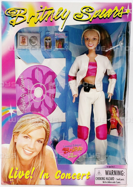 Britney Spears Live in Concert Limited Edition Doll 1999 Play Along #90000