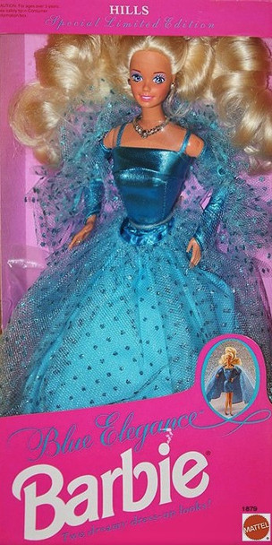 Blue Elegance Barbie Doll Hills Special Limited Edition 1992 Mattel 1879