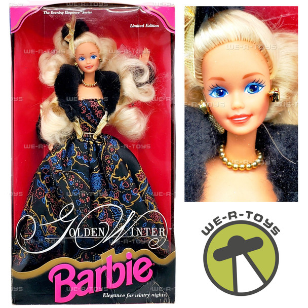 Golden Winter The Evening Elegance Series Barbie Doll 1993 Mattel 10684
