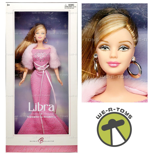 Libra Barbie The Zodiac Collection Pink Label Doll 2004 Mattel C3824