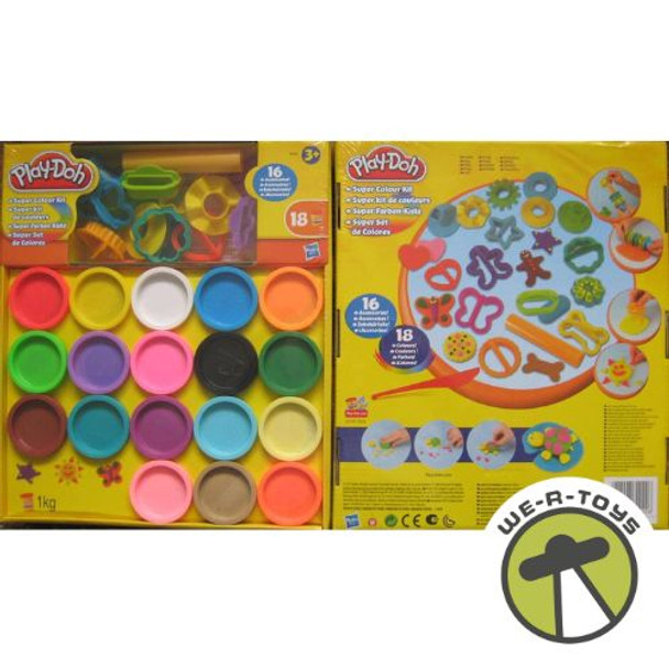 Play-Doh Super Color Kit with 18 Fun Colors and 16 Tools and Accessories