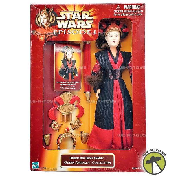 Star Wars Episode I Ultimate Hair Queen Amidala 1998 Hasbro 61778