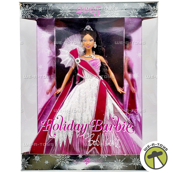 2005 Holiday Barbie Doll African American by Bob Mackie Mattel H0178