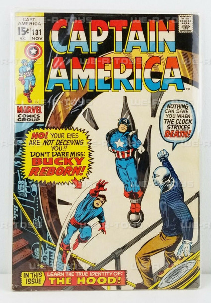 Marvel Comics Group Captain America #131 Nov 1968 Bucky Reborn!
