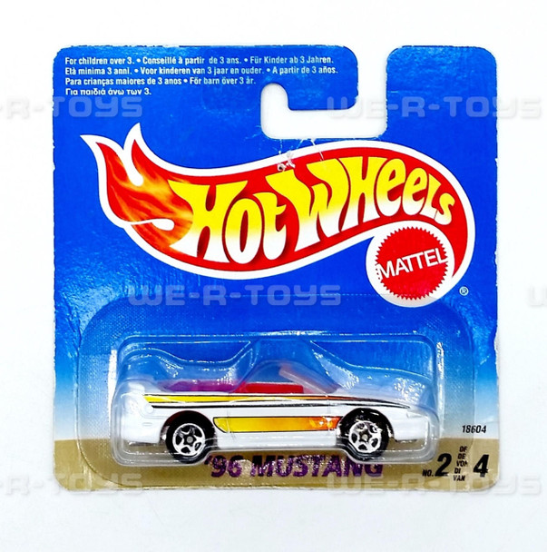 Hot Wheels Rare Short Card 96' Mustang 1996 Mattel NRFP