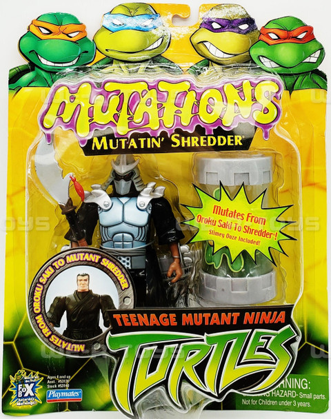 Teenage Mutant Ninja Turtles TMNT Mutations Series Mutatin' Shredder Figure Playmates #53140 NEW