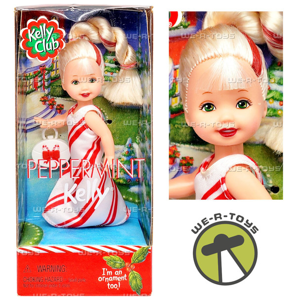 Peppermint Kelly Ornament Barbie Doll 2001 Mattel 55643