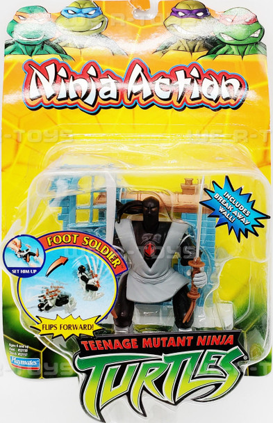 Teenage Mutant Ninja Turtles TMNT Ninja Action Series Foot Soldier Action Figure Playmates 2004 #53157 NEW