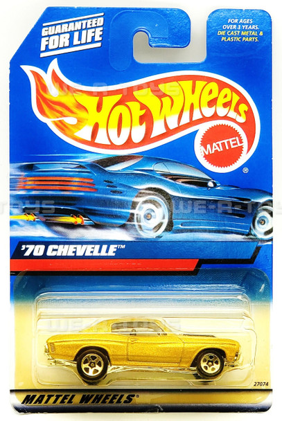 Hot Wheels #107 Gold '70 Chevelle Vehicle Mattel 1999 NRFP