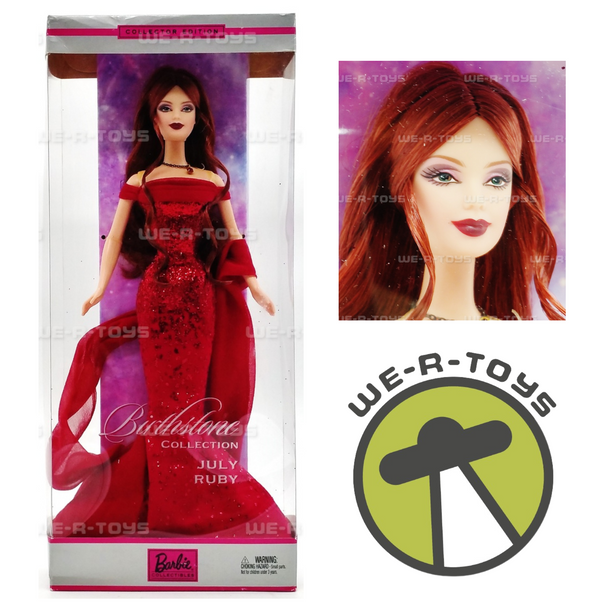 July Ruby The Birthstone Collection Barbie Doll 2002 Mattel B3415