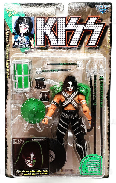KISS Peter Criss Ultra Action Figure With Collectible Album 1997 McFarlane NRFP