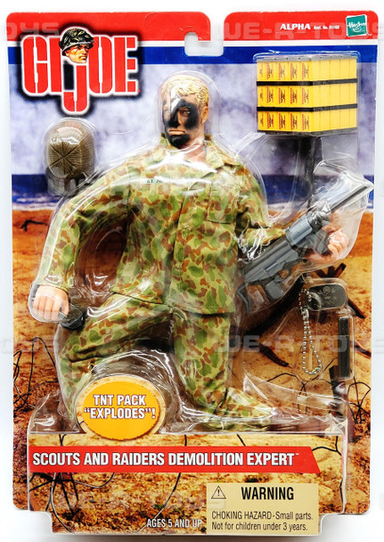 G.I. Joe Scouts And Raiders Demolition Expert Figure Blond 2000 #81647 NEW