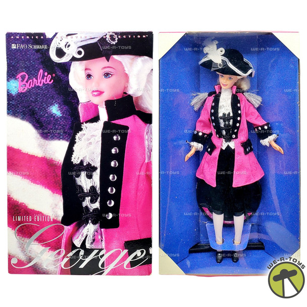 George Washington FAO Schwarz Limited Edition Barbie Doll 1996 Mattel 17557