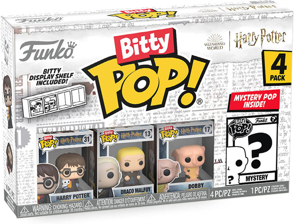 Funko Bitty Pop! Harry Potter 4 Pack Harry Draco Dobby & Mystery Bitty Pop