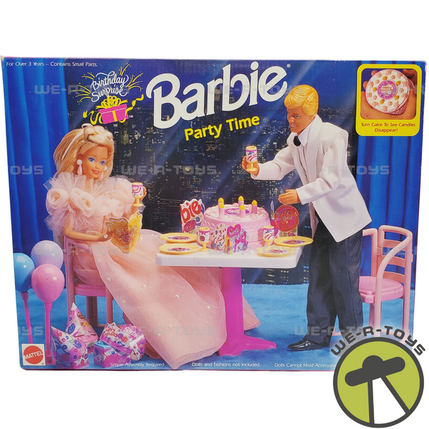 Barbie Birthday Surprise Party Time Gift Set 1990 Mattel #7552 NRFB