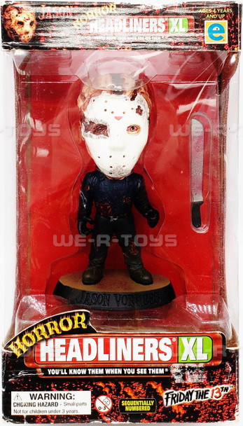 Friday the 13th Horror Headliners XL Jason Figure Equity 1999 #69003 NEW